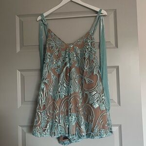 NWT Sequin Romper